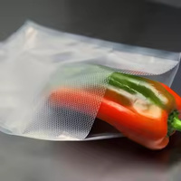 Sac d'emballage sous vide recyclable pour légumes frais, scellé à chaud, en PET, impression en héliogravure, pour le stockage de pommes de terre, pizzas, lait, sushis, gelées