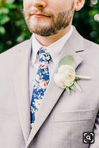 Corbatas de Algodón <span class=keywords><strong>Rosa</strong></span> Pastel para Hombre con Diseño Floral, Estampadas para Bodas, con Bolsillo, Juego de Corbatas OEM - Product Image 2