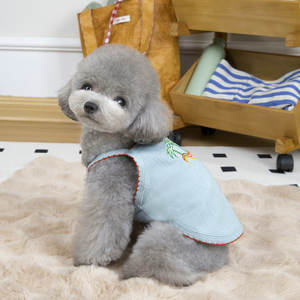Chaleco para Perro de Poliéster Transpirable, Elegante y Bonito, con Diseño de Cocotero Rosa, <span class=keywords><strong>Ropa</strong></span> para Mascotas para Primavera y Verano - Product Image 3
