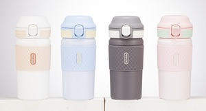 PINKAH vente en gros 12 oz 350ml tasse à café <span class=keywords><strong>de</strong></span> <span class=keywords><strong>voyage</strong></span> thermique isolée sous vide en acier inoxydable réutilisable anti-déversement - Product Image 6