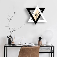 28x28cm nouvelle grande horloge murale acrylique étoile Art personnalisée maison livraison directe 2025 décoration montre pour maison livraison directe DDP