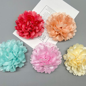 Flores Artificiales de Tela Hechas a Mano, Accesorios para el Cabello, Decoración de Bodas, 6 Colores, 10 cm de Diámetro - Product Image 3
