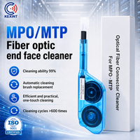 KEXINT Stylo Nettoyeur de Fibre Optique MPO MTP Haute Performance à Un Clic, 600+ Nettoyages, pour Connecteurs 12/24 Cœurs et Nettoyage des Extrémités de Ferrules