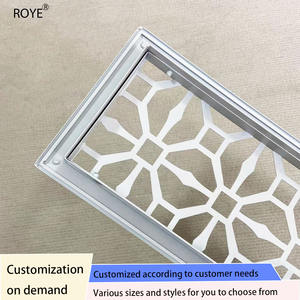 Diffuseur de Ventilation de Plafond <span class=keywords><strong>Rectangulaire</strong></span> Moderne Notre Propre <span class=keywords><strong>Grille</strong></span> d'aération Élégant Aluminium Acier Inoxydable Décoratif Air - Product Image 5