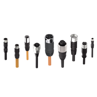 Connecteur de câble de capteur en laiton IP67 M8 5 broches, corps de prise TPU/noir, certifié CE, étanche, pour vente en gros