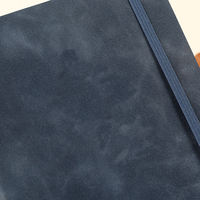 Carnet de notes A5 personnalisable avec doublure en cuir PU souple, carnet de notes avec sangle élastique Cuadernos Escolares, reliure thermique