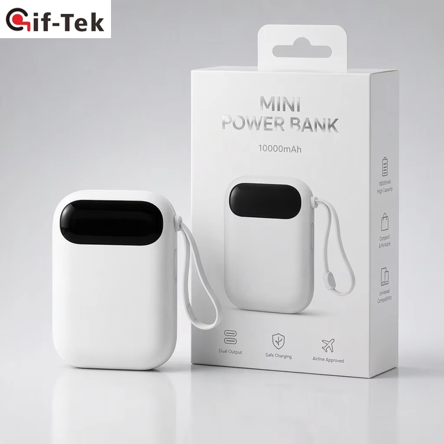 10000mAh Li-Polymer Battery Plastic Fast Charging 20W Portable Type-C High Capacity Mobile Power Bank