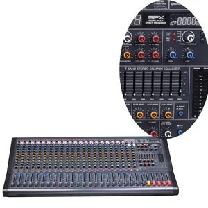 Public Address System Audio Mixing Console Dj Controller Professional 22 Channel Mixer