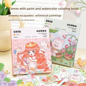 Libro de Colorear de Papel para Niños con Pigmentos, Arte de Graffiti, <span class=keywords><strong>Dibujos</strong></span> Animados, Libro de Dibujo Educativo Temprano, 149x118cm, Venta al Por Mayor - Product Image 2