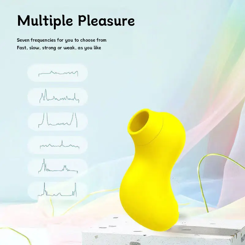 Magnetic charging cute animal sucking and licking soft silicone waterproof female vibrator sex toy