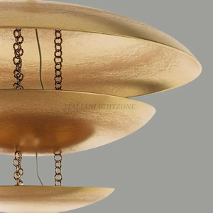 Lustre LED moderne en laiton de style Mid-Century, suspension multi-lumières, hauteur réglable, télécommande, luminaire de plafond pour salle à manger - Product Image 6