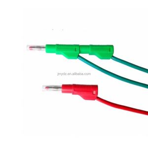 ปลั๊กกล้วยนิรภัยขนาด 4 มม. พร้อมปลอกใสแบบยืดหดได้ ปลั๊กโคมไฟแรงดันสูงทองแดงบริสุทธิ์แบบวางซ้อนกันได้และขยายได้ - Product Image 1