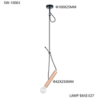 Lampes suspendues LED rondes en fer, style nordique moderne, avec cordon rose, 220V E27, personnalisables pour chambre à coucher