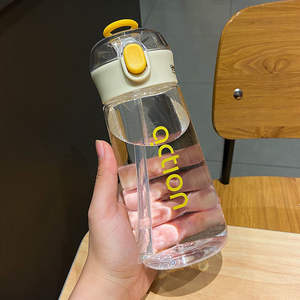 Grande bottiglia <span class=keywords><strong>di</strong></span> acqua <span class=keywords><strong>di</strong></span> <span class=keywords><strong>plastica</strong></span> da 450 <span class=keywords><strong>millilitri</strong></span> per bambini semplice Sport portatile all'aperto per bere tazza diretta metodo <span class=keywords><strong>di</strong></span> flusso - Product Image 2