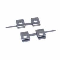 Pièces d'emboutissage en tôle OEM personnalisées, plaque de nickel à contact à ressort pour conversion positif-négatif de pile AA