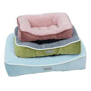 manufacturer dropshipping large pink removable washable cover dog beds luxury deluxe orthopedic pet cat bed with accessories