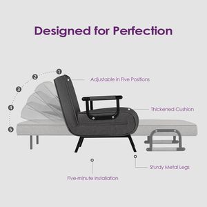 <b>Folding</b> <b>sofa</b> <b>bed</b>, dual-use, multi-functional single <b>folding</b> <b>sofa</b> <b>bed</b>, simple and comfortable <b>sofa</b> chair. - Product Image 4