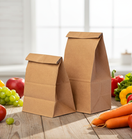 Bolsa de Alimentos con Fondo Cuadrado, Ecológica, Compostable, 100% Reciclable, Versátil, Clásica y Exquisita, para Envasar Frutos Secos, Especias y Hierbas