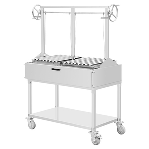 <span class=keywords><strong>Parrilla</strong></span> para <span class=keywords><strong>Barbacoa</strong></span> de Carbón de Acero Inoxidable para Exteriores, Integrada en la Encimera, <span class=keywords><strong>con</strong></span> Altura de Cocción Ajustable Manualmente - Product Image 6