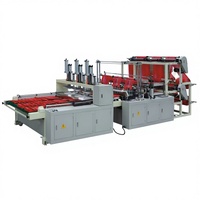 Machine à fabriquer des sacs en T-shirt GBD-E1200, nouvelle, à double couche, six lignes, avec dispositif de perforation automatique PLC