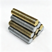 Kancing Bulat Kuat Tersembunyi dengan Jahitan PVC Magnet D20x2mm Magnet Neodymium Kancing Magnetik Tersembunyi