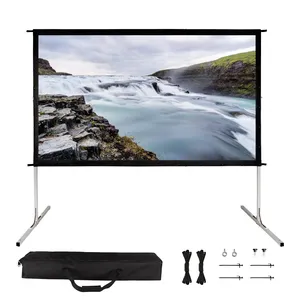 120 inch 150 "16:9 ngoài trời phim chiếu màn hình vật liệu trắng 16:9 120" rạp chiếu phim nhanh gấp màn hình chiếu - Product Image 1