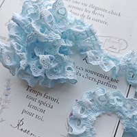 Pur coton plissé dentelle en forme de coeur évidé bricolage journal jouets Anime Costumes robe literie accessoires