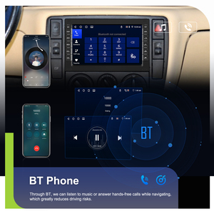 Podofo Android Car Stereo 7 ''4 + 64 gam không dây Carplay/Android Auto GPS <span class=keywords><strong>FM</strong></span> RDS cho Volkswagen/Passat/Skoda/Polo/Golf tùy biến - Product Image 4