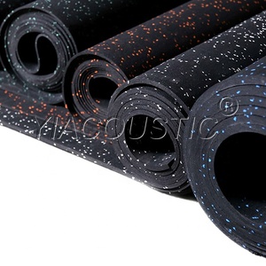 Panneau en caoutchouc de tampon d'amortissement de plancher de sport d'intérieur insonorisant en gros d'usine pour la réduction du bruit et l'absorption acoustique - Product Image 4