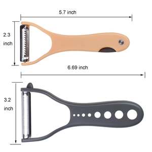 Gadget de cuisine multifonctionnel fruits légumes tranchant en acier inoxydable Julienne <span class=keywords><strong>suisse</strong></span> pivot Y éplucheur de pommes de terre - Product Image 2