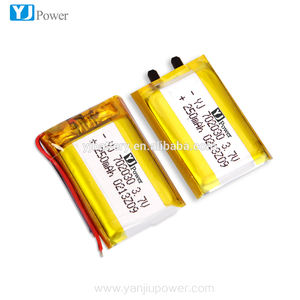 KC BIS UL1642 IEC62133 UN38.3 תעודה מאושר YJ702030 400mAh 3.7v ליתיום פולימר סוללה 400mAh lipo סוללה - Product Image 6