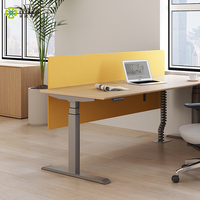 Cadre de bureau assis-debout manuel réglable en hauteur, moderne, avec structure métallique
