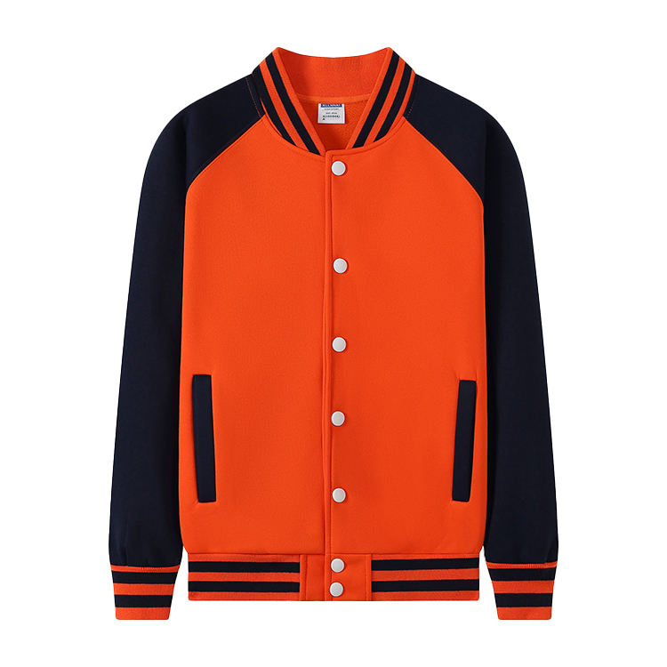 Orange + Marine manches