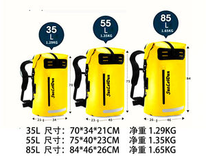 Mochila Impermeable Multifuncional Personalizada de Gran Capacidad de 35 l, Bolsa Seca de PVC para Kayak, Senderismo, Bolsa Impermeable - Product Image 2