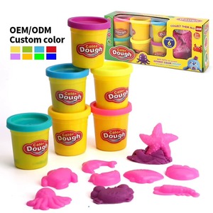 Zhorya – Kit de Pâte à Modeler 6 Couleurs pour Enfants, Moules Animaux et Dessins Animés, Argile Éducative à Mélanger, Jouets DIY Non Toxiques pour Enfants - Product Image 1