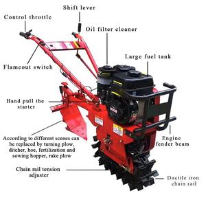 Mini motoculteur rotatif, moteur 6-7,5 CV, cultivateur pour travaux dans les marais - Product Image 6