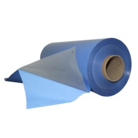 Película de transferencia de calor reflectante azul para logotipos de corte de Plotter, materiales reflectantes de impresión en caliente, vinilo