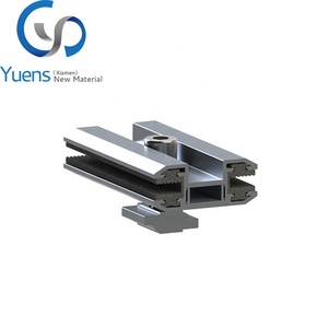Đôi Kính Solar Panel Kẹp Không Khung Nhôm Mỏng Phim End Kẹp - Product Image 1