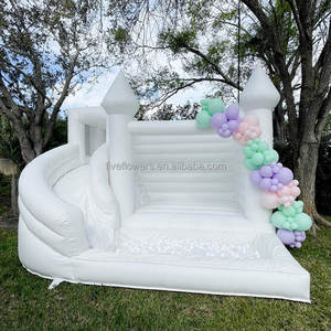 Blanco Curvo Tobogán Castillos Inflables Niños Área <span class=keywords><strong>de</strong></span> juegos Interior <span class=keywords><strong>Palacio</strong></span> Casa - Product Image 1