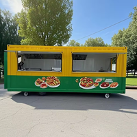 Kit de restaurant préfabriqué mobile, conteneur bar modulaire, conteneur de restaurant portable à plat, avec cuisine