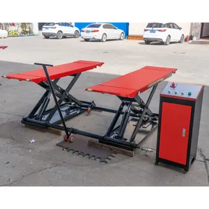 Wholesale Hydraulic Trailer Mid Rise Scissor Car Lift With Automatically Pneumatic Safety Lock