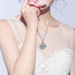 925 China de plata regalo de madre luminosa difusor de aromaterapia bola gargantilla de latón collar de la joyería - Product Image 6
