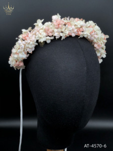 AT-4570-6 Fábrica al por mayor Joyería personalizada Tiara de lujo Diadema floral Piedra Ropa DE BODA Accesorios nupciales para el cabello Mujer - Product Image 5