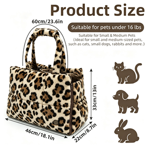 Bolsa de Transporte para Mascotas Multifuncional y Transpirable, Bolsa de Hombro Ecológica, Duradera, Plegable y Portátil para Gatos - Product Image 1
