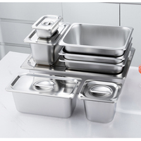 Professionelle Edelstahl 1/1 GN Gastronorm-Behälter für Gewerbeküchen, Party-Buffets, Warmhaltebehälter, Hotel, beheizbar, multifunktional