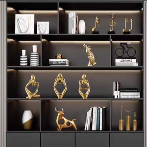 เครื่องประดับเรซินเบาหรูหราสำหรับตกแต่งบ้านห้องนั่งเล่นสำนักงานตู้เก็บไวน์ตู้ทีวีชั้นวางหนังสือตกแต่งบ้าน - Product Image 4