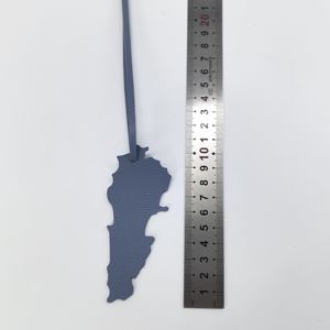 Portachiavi con ciondoli a forma di mappa di Palestina, Libano, Giordania, Arabia Saudita, Emirati Arabi Uniti in pelle PU, ideali come bomboniere per la festa nazionale, vendita all'ingrosso - Product Image 1