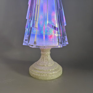 42cm Colorful <b>Led</b> <b>Light</b> Christmas <b>Tree</b> with Glittering Base Indoor Desktop Decor - Product Image 4