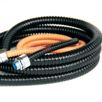 Vente en gros 75mm PVC Couverture Ondulé Flexible Conduit Tuyau Tuyau En Acier Inoxydable 304 Conduits Électriques & Raccords