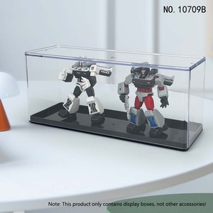 À prova de poeira Caixa De Armazenamento De Plástico Transparente para Modelo De Exibição Carro Figura Shadow Box De Armazenamento De Brinquedos De Plástico Caixa 10709b - Product Image 3